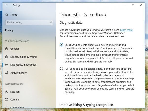 微軟改進Windows 10隱私儀表板,卻讓人感到更加困惑