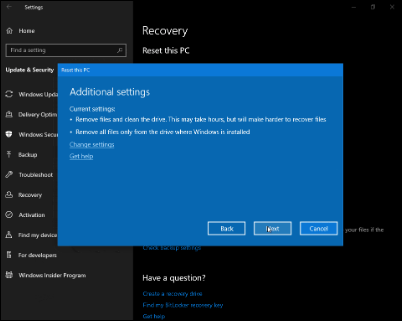 Windows 10 19H1新版18312推送:預(yù)留存儲上線、重置UI調(diào)整