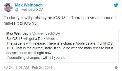 蘋果iOS 13將發布，新增深色模式，護眼又舒適