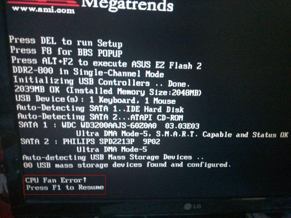 教你電腦開(kāi)機(jī)出現(xiàn)“CPU Fan Error”的解決方法